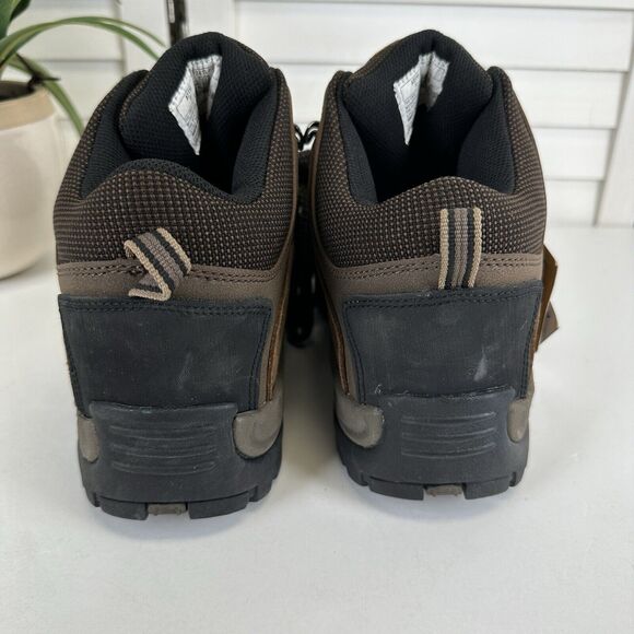 New DieHard Hiker Steel Toe Work Boots Brown Black Lace Up Leather Mens Size 8 D - Picture 6 of 10